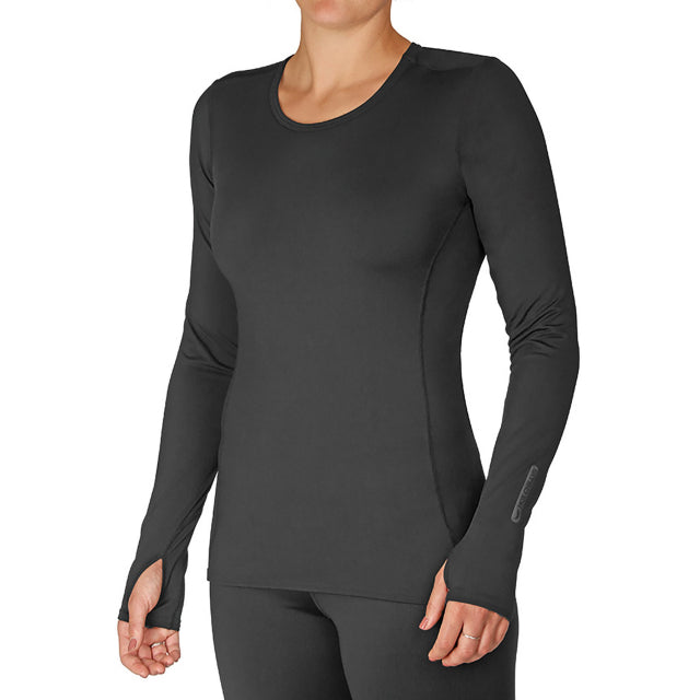 Hot Chillys Ladies MEC Crewneck Top Black