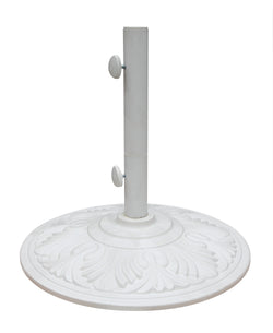 Treasure Garden 50 lb. Art Deco Umbrella Base White