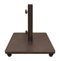 Treasure Garden Steel Umbrella Base w/ Casters Bronze