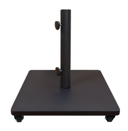 Treasure Garden Steel Umbrella Base w/ Casters Black