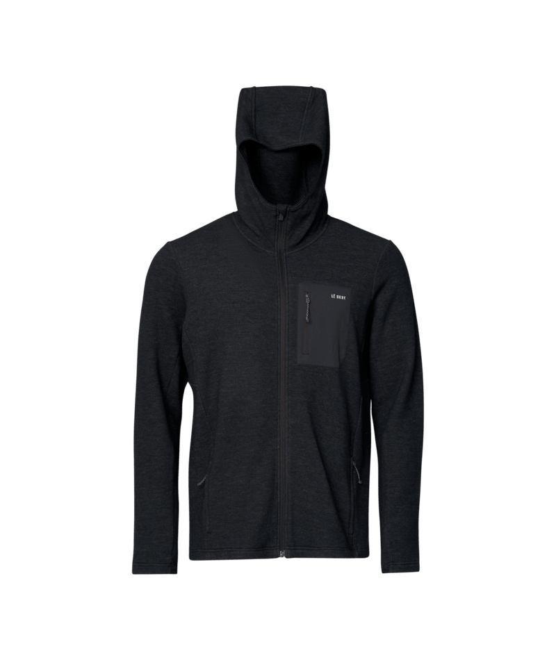 Mens Sentinel Midweight Waffle Knit Zip Hoody