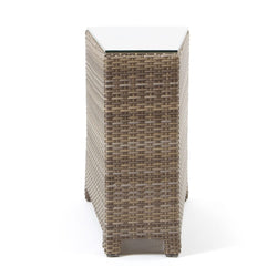 North Cape Cabo End Tables w/ Glass Willow Flat / Wedge End Table