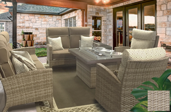North Cape Grand Stafford Wicker Sectional Seating