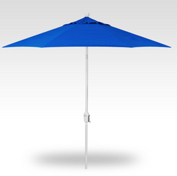 Treasure Garden 9 Button Tilt Umbrella UM920_ / White / Cobalt-4201 (Obravia 2)