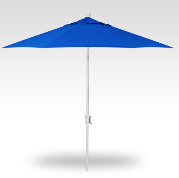 Treasure Garden 9 Button Tilt Umbrella UM920_ / White / Cobalt-4201 (Obravia 2)