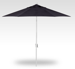 Treasure Garden 9 Button Tilt Umbrella UM920_ / White / Navy-4239 (Obravia 2)