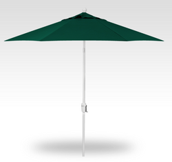 Treasure Garden 9 Button Tilt Umbrella UM920_ / White / Forest Green-4246 (Obravia 2)