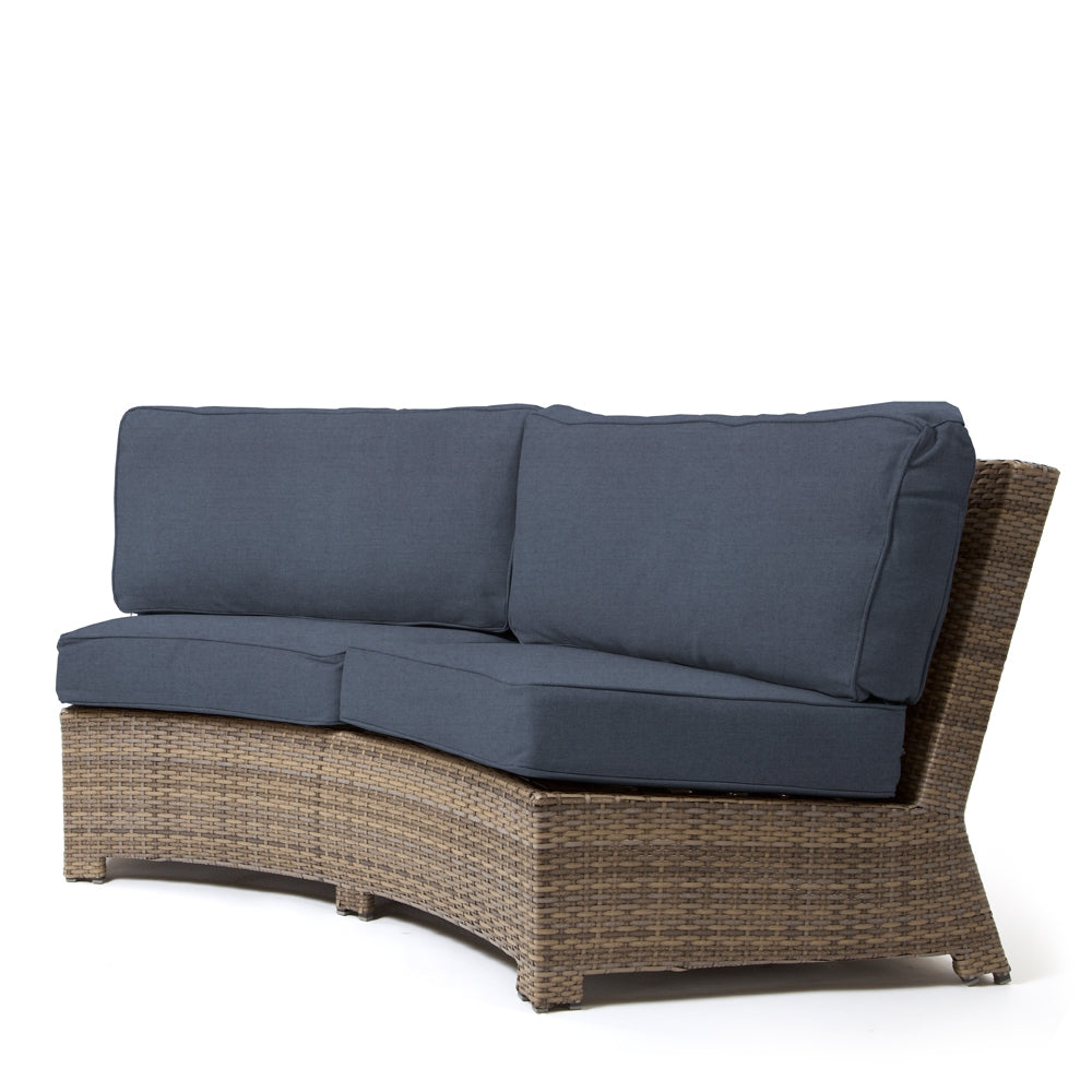 North Cape Cabo Contour Curved Sofa Willow Flat
