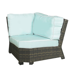 North Cape Lakeside Wicker Sectional Seating Husk / 45 Corner