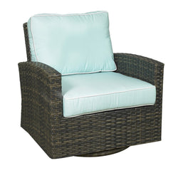 North Cape Lakeside Wicker Sectional Seating Husk / Swivel Glider