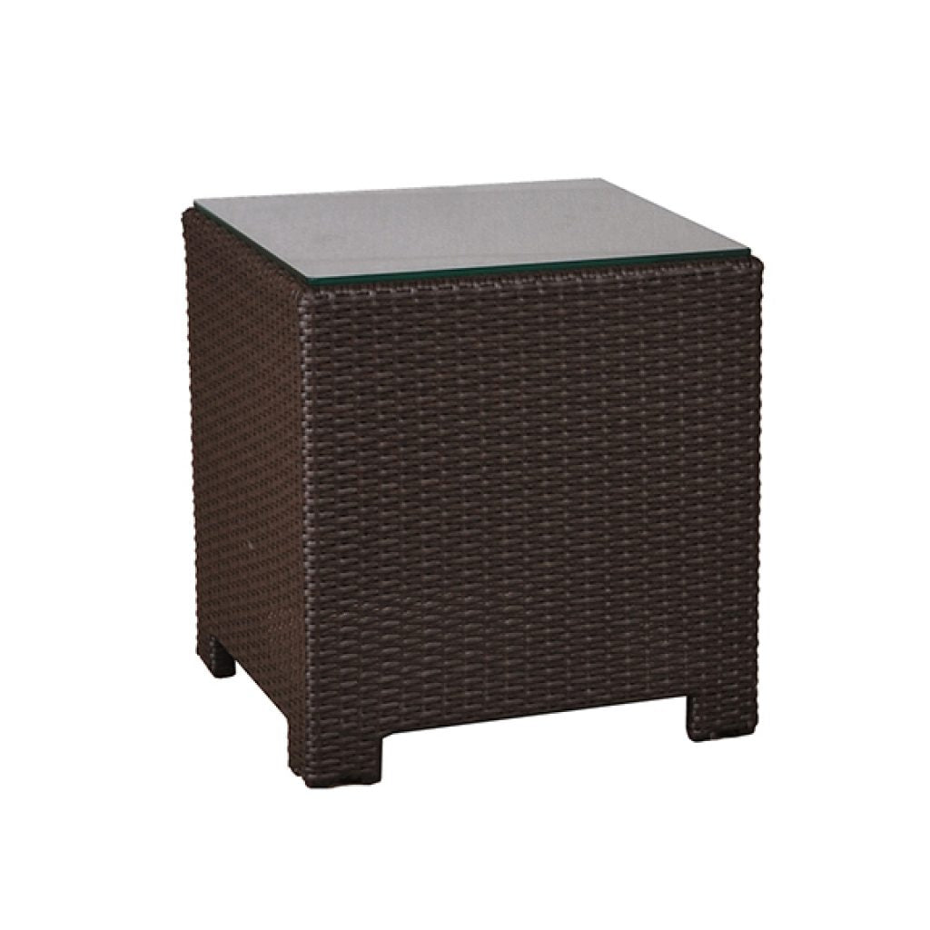 North Cape Cabo End Tables w/ Glass Willow Flat / Square End Table