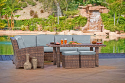 North Cape Lakeside Wicker Sectional Seating
