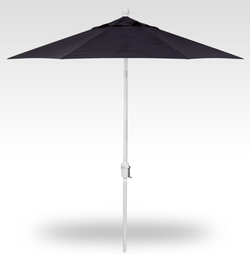 Treasure Garden 7.5 Button Tilt Umbrella UM907_ / White / Navy - 4839 (C)