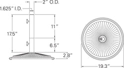 Treasure Garden Classic 50 lb. Umbrella Base